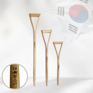국산  참나무 황소 삽자루